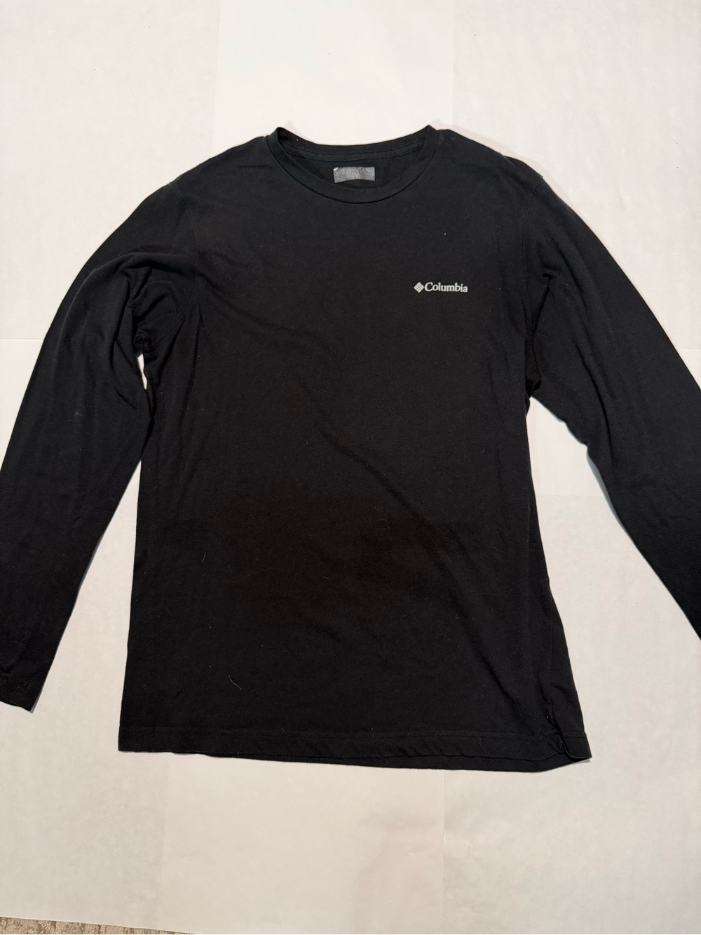Columbia Black Long Sleeve Logo Tee